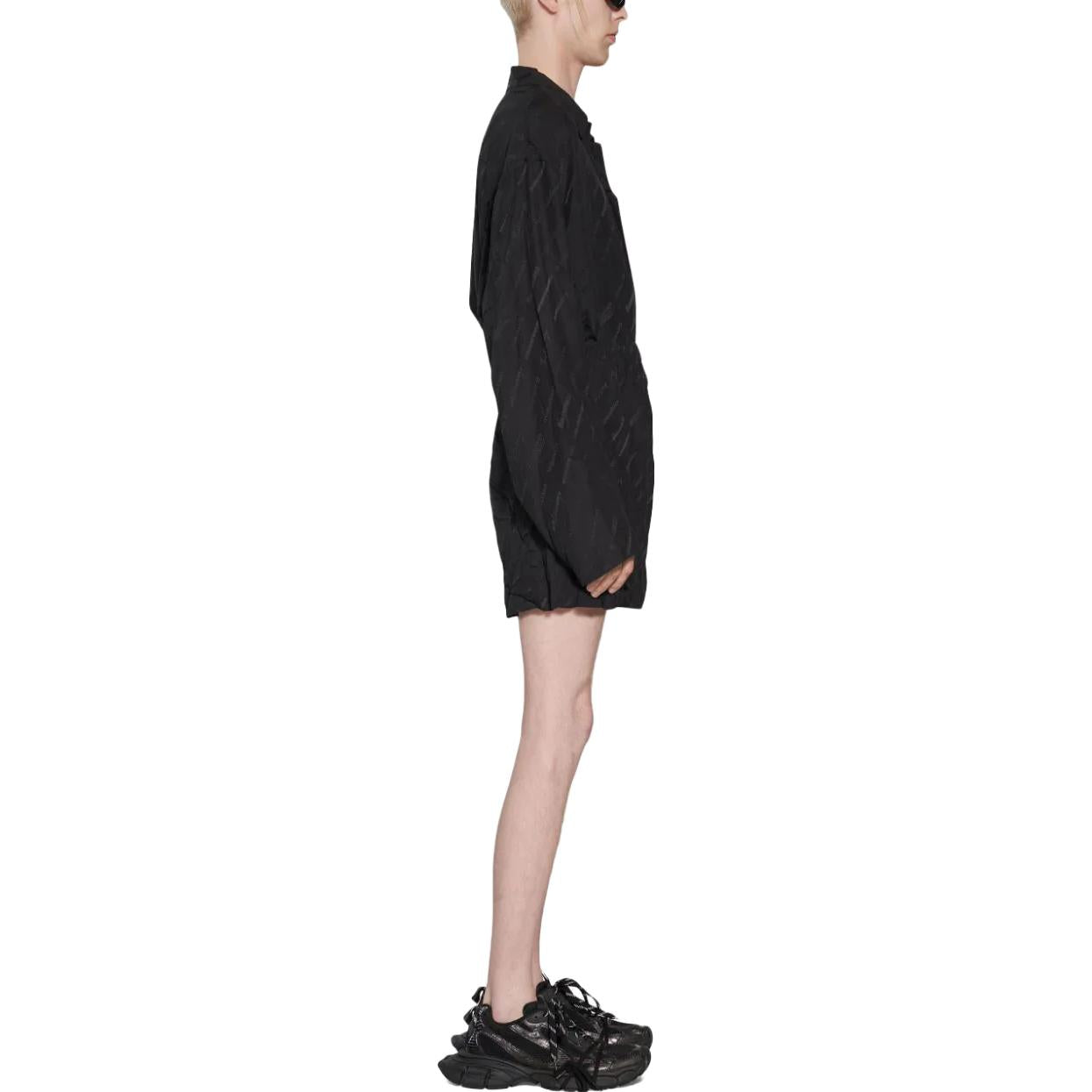 Balenciaga Logo-Print Pyjama Shorts 'Black' 719975TON041000