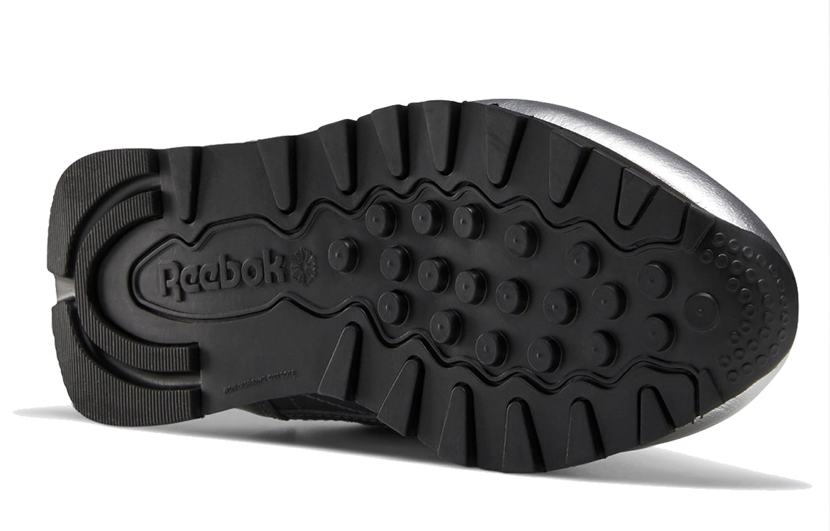 (WMNS) Reebok Classic Leather 'Silver Metallic Black' EF9500