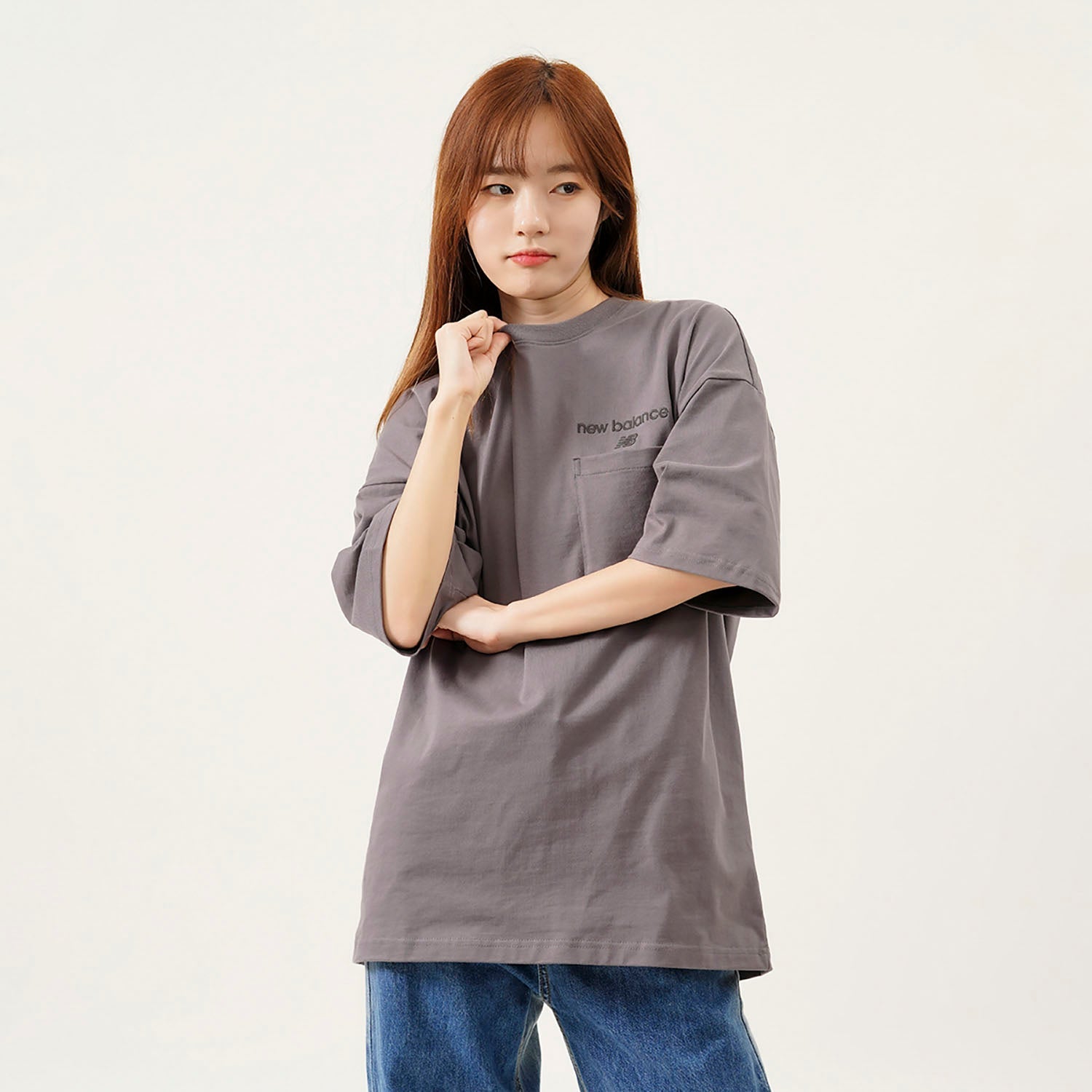 New Balance Classic Evergreen Pocket Tee Asia Sizing 'Brown' AMT21549-CEL