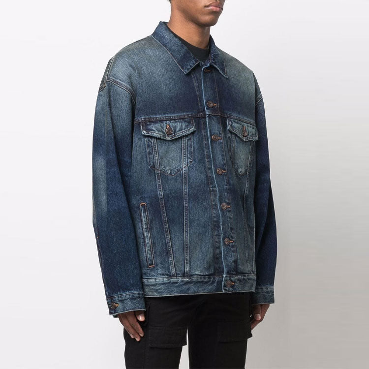 Balenciaga FBI Denim Jacket 'Blue' 681690TJW754021
