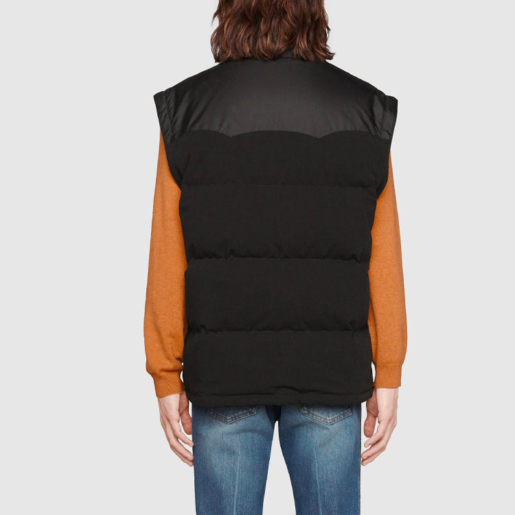 Gucci Down Jacket With Detachable Sleeves 'Black' 641311-Z8AMD-1043