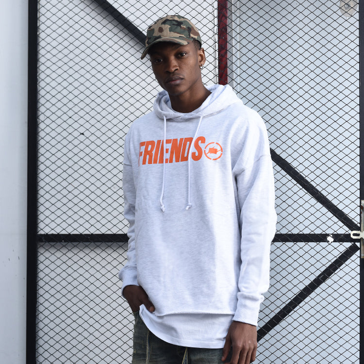 VLONE x Fragment Design Crossover Flash Large Logo Gray Orange VLHD17FW004-01