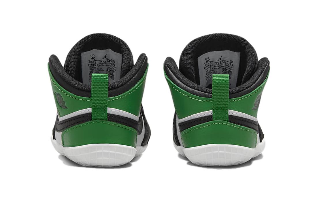 (TD) Air Jordan 1 Mid 'Black Lucky Green' AT3745-031
