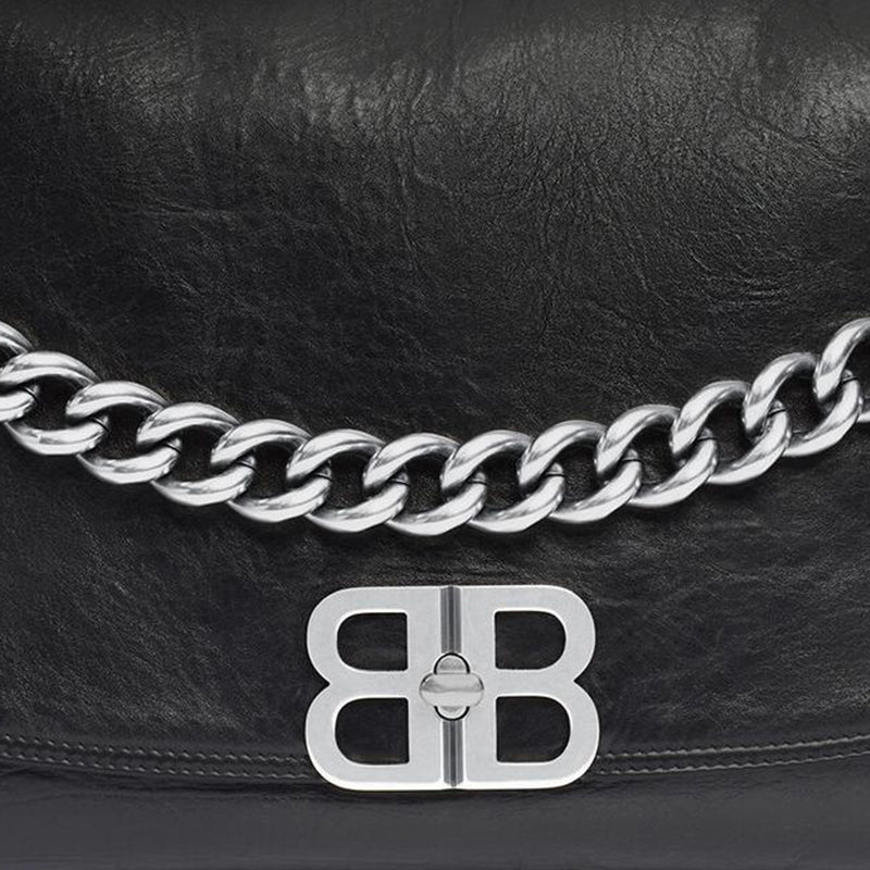 (WMNS) Balenciaga Bb Soft Large Flap Bag 'Black' 7484882AAI41000