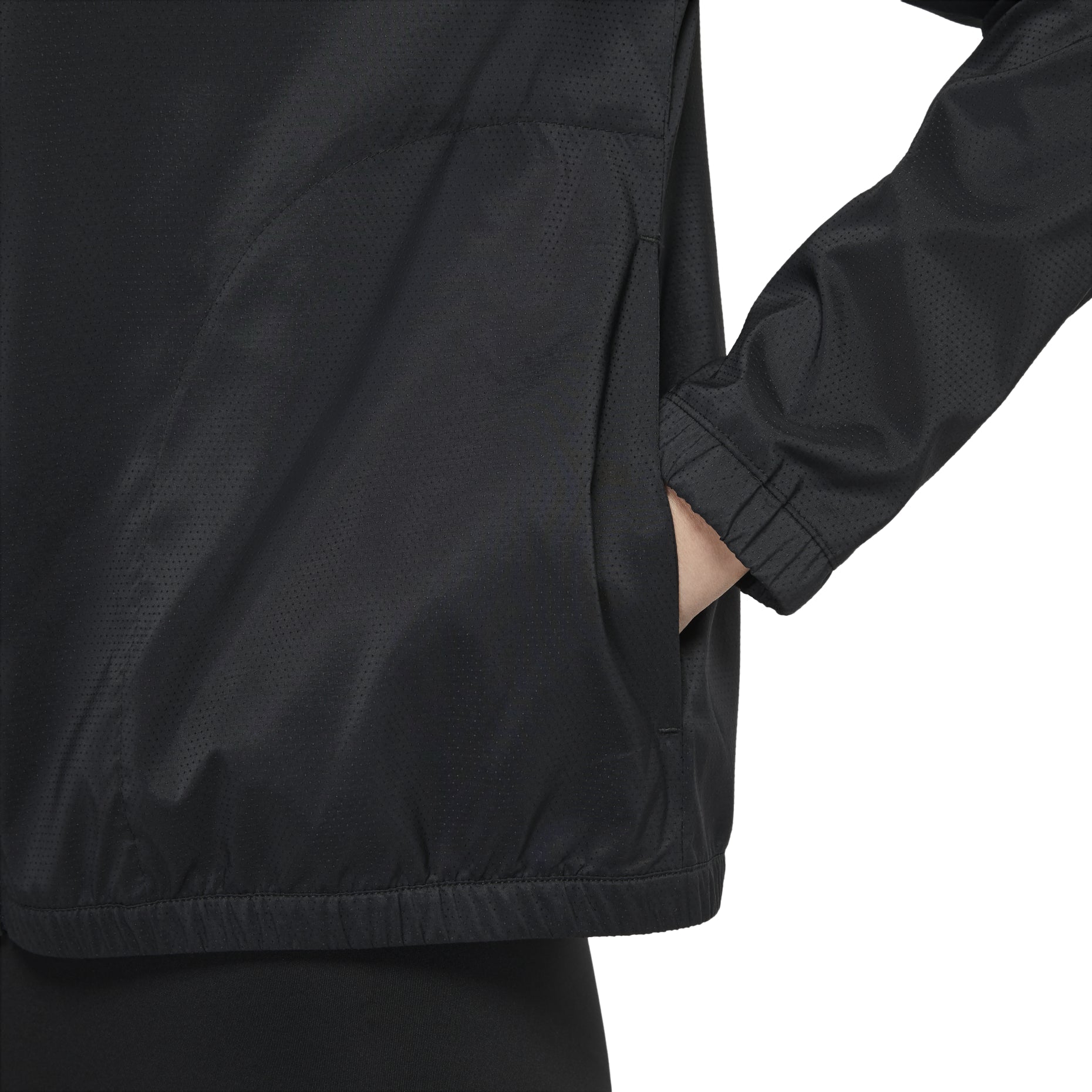 (WMNS) Nike Small Label Solid Color logo Hooded Jacket Black DH1991-010