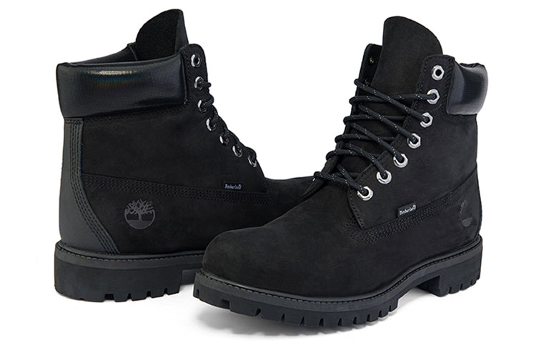 Timberland Premium 6 Inch Waterproof Wide-Fit Boot 'Black Nubuck' A2HMVW