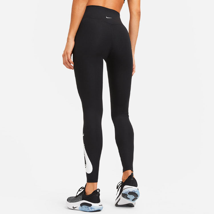 (WMNS) Nike Swoosh Run Logo Fitness Pants Black DA1146-010