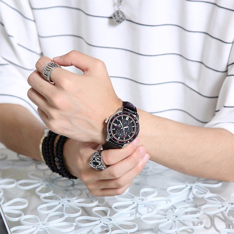 CASIO Waterproof EDIFICE Sapphire Crystal Solar Powered Mens Brown Analog EFS-S500BL-1AVUPRD