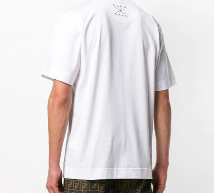 Men's FENDI Small Short Sleeve White FY0936-A6ZO-F0QA0