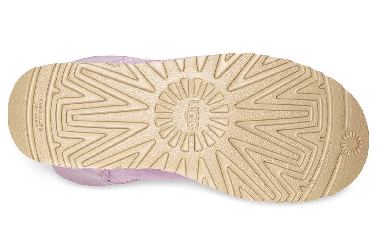 (WMNS) UGG Mini Bailey Bow II Fleece Lined Pink Purple 1016501-CATR