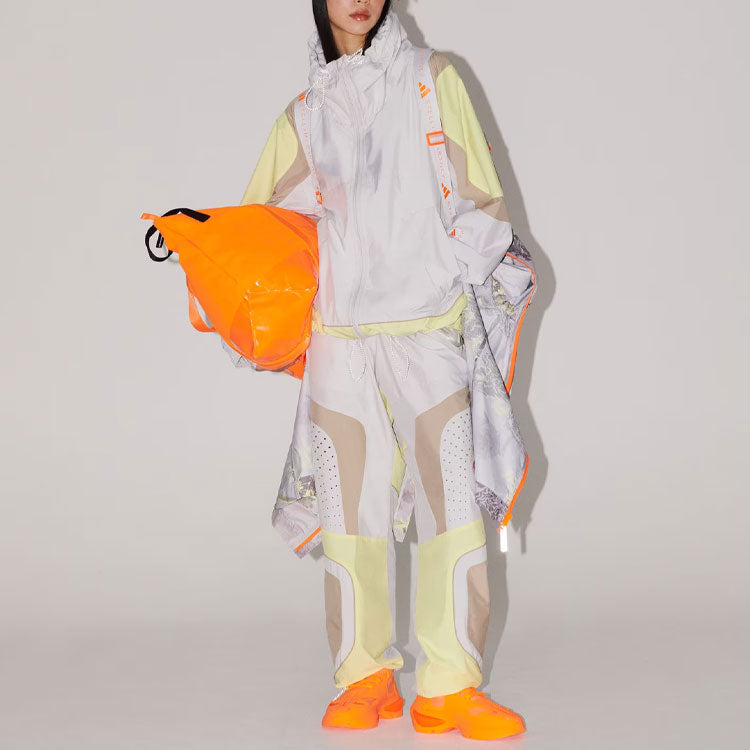 (WMNS) adidas By Stella McCartney Woven Track Top Asia Sizing 'White Yellow' IT7528