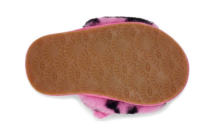 (TD) UGGFluff Yeah Slide Tiger Stuffie 'Carnation'  1124940T-CRNT