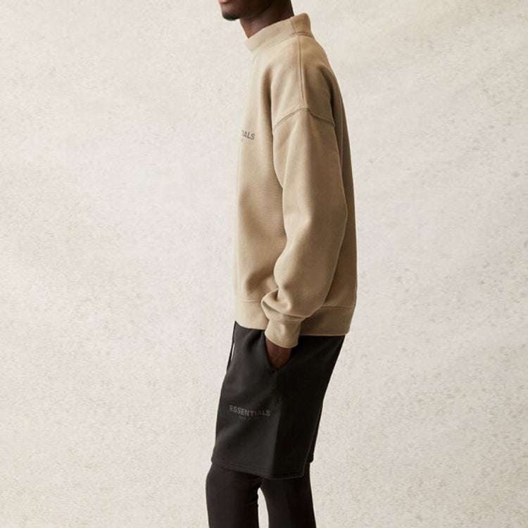 Fear of God Essentials SS21 Pull-Over Mockneck Moss FOG-SS21-582
