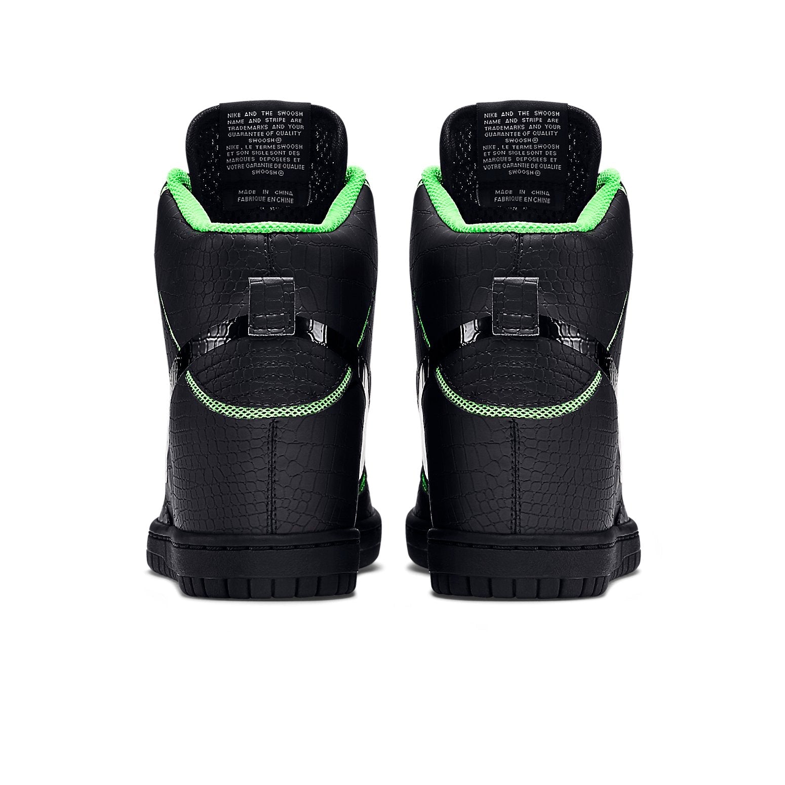 (WMNS) Nike Dunk High 'Black Green' 705488-001