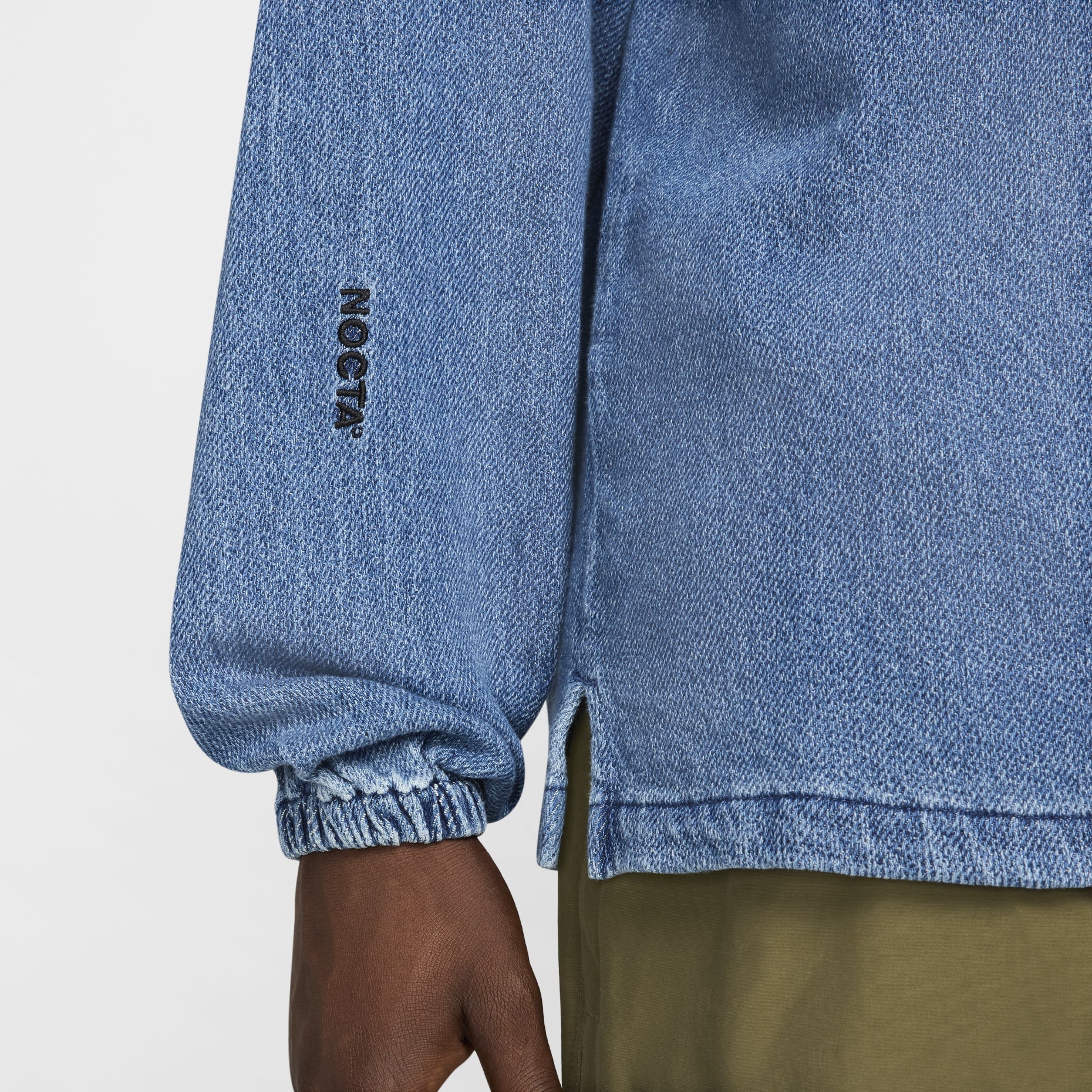 Nike x NOCTA Opal Button Down Denim Shirt Asia Sizing 'Blue Denim' FZ3261-486