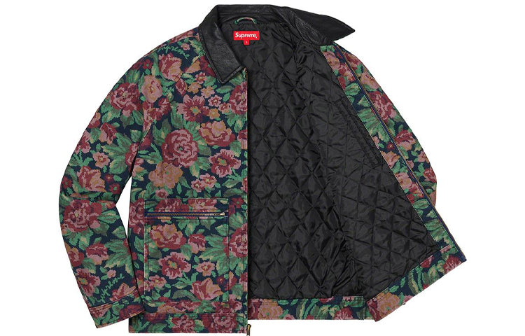 Supreme FW20 Week 9 Leather Collar Work Jacket 'Multicolor' SUP-FW20-228