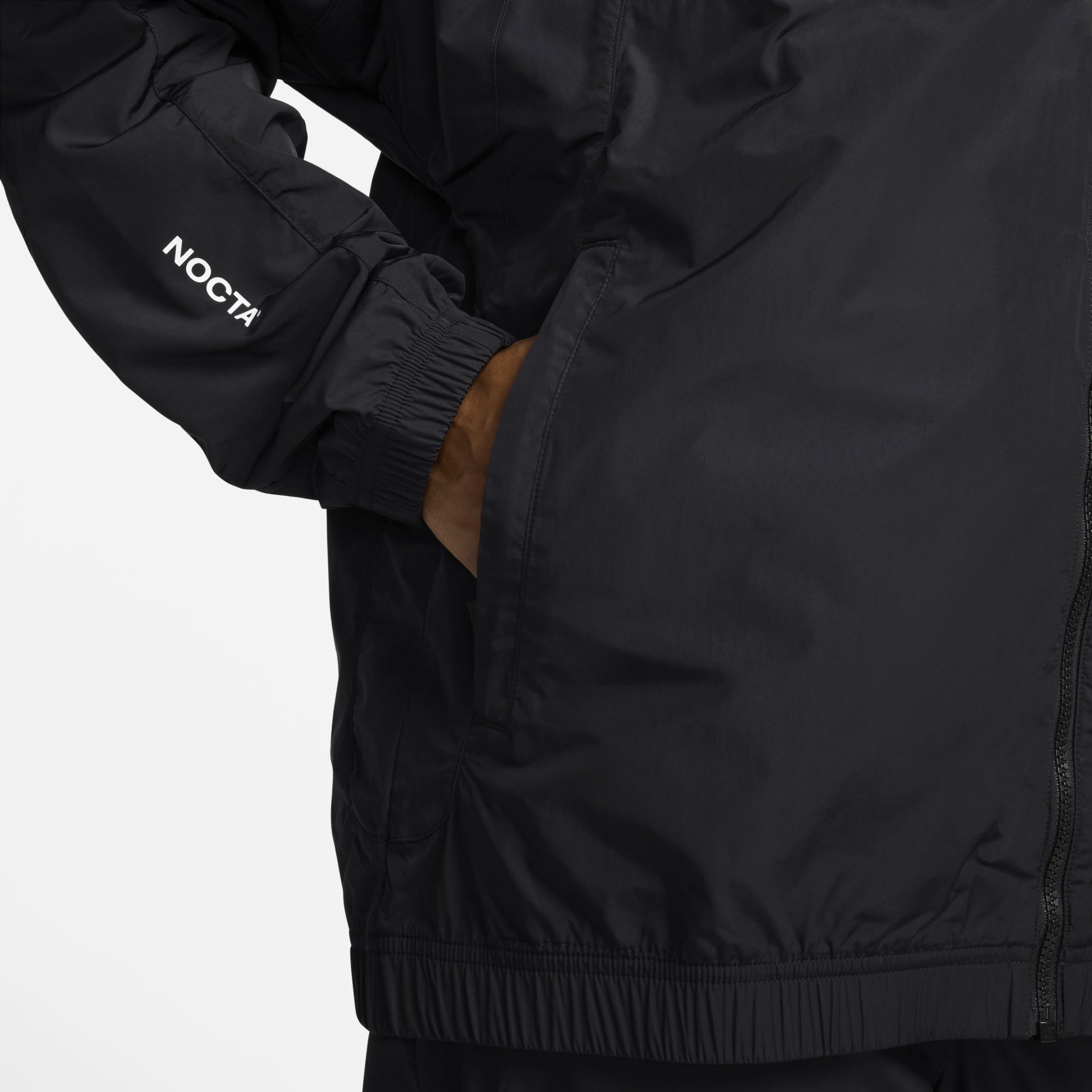 Nike x NOCTA Drake Nylon Track Jacket Asia Sizing 'Black' FN7667-010