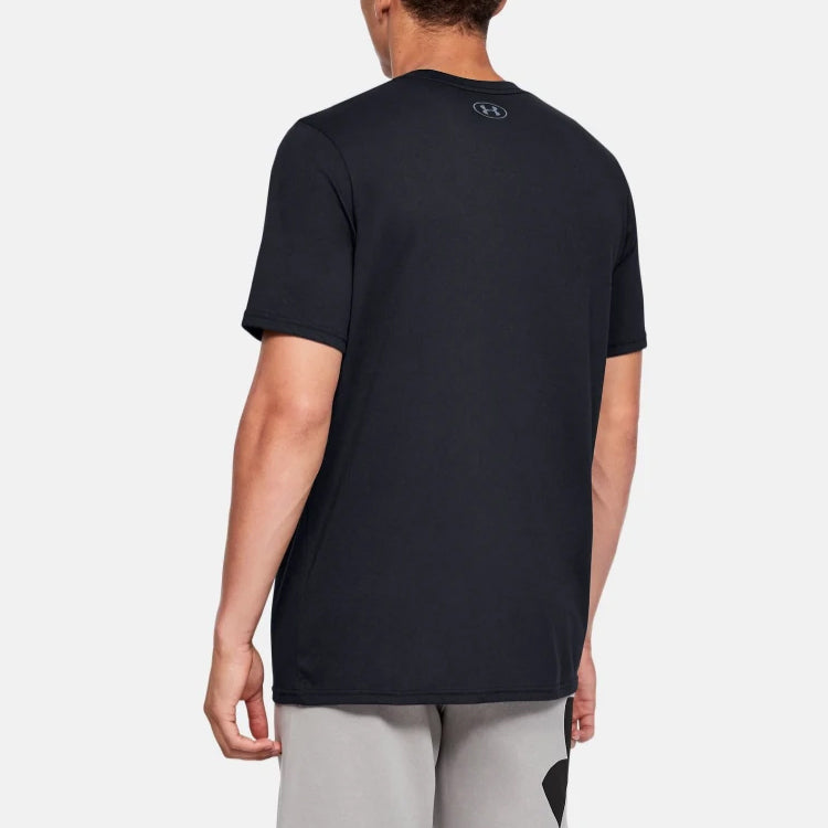 Men's Under Armour Big Logo Reflective Short Sleeve Black 1351617-001