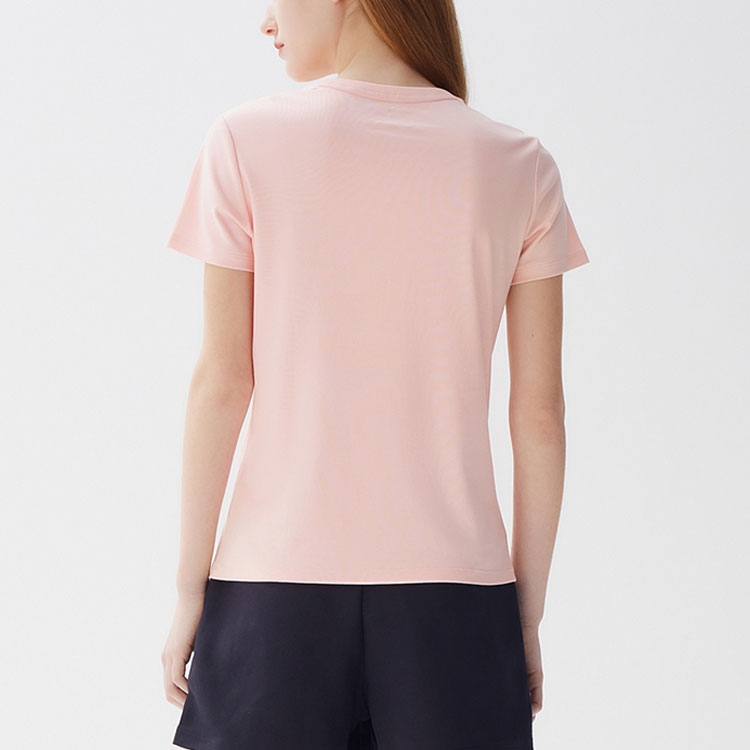 (WMNS) FILA Printing Round-neck Tee Pink F11W128106F-PK