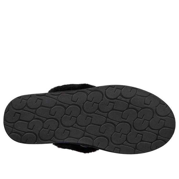 (WMNS) UGG Hafnir Slippers 'Black' 1017544-BLK