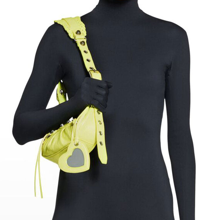(WMNS) Balenciaga Le Cagole Xs Shoulder Bag 'Lime' 6713091VG9Y7302