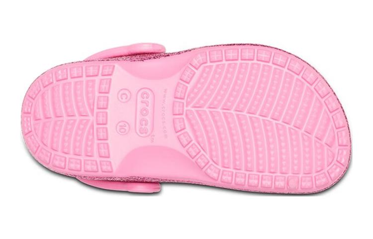 (GS) Crocs Baya Glitter Clog 'Pink' 207014-669