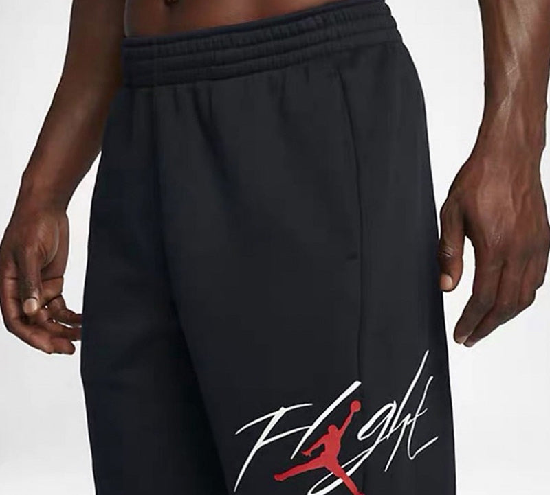 Air Jordan Air Alphabet Printing Knit Fleece Sports Long Pants Black CQ7750-010