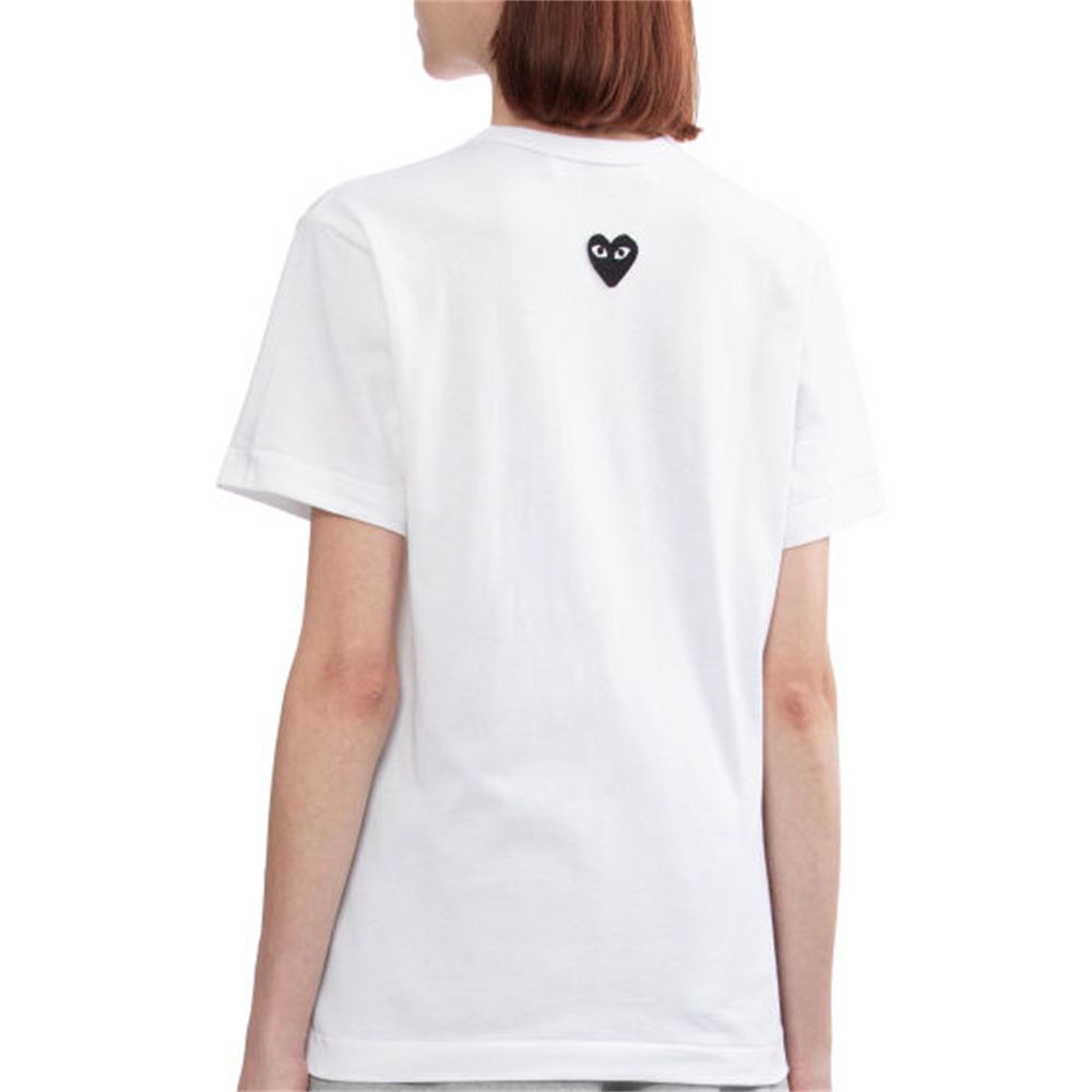 COMME des GARCONS PLAY SS25 Back Emblem T-Shirt 'White' AX-T341-051-3