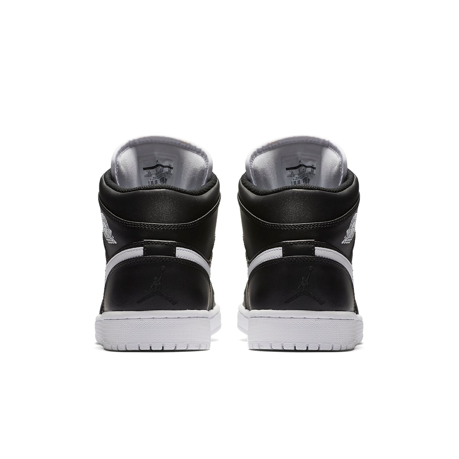Air Jordan 1 Retro Mid 'Black White' 554724-038
