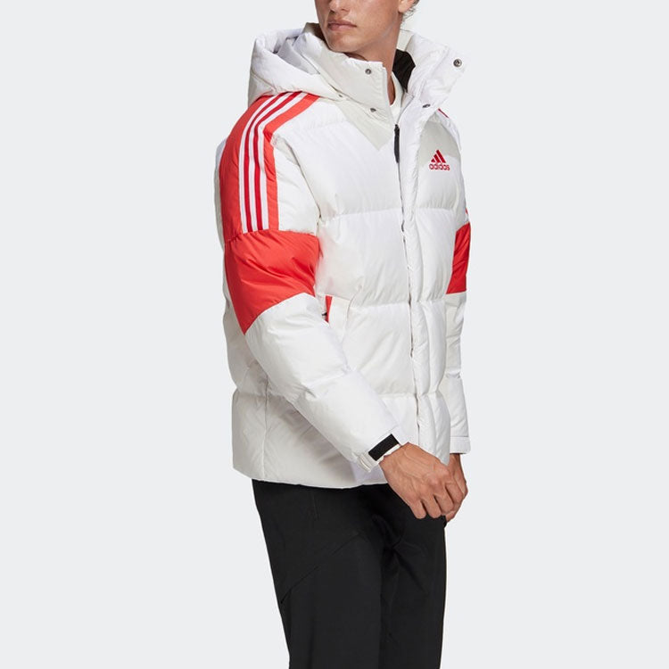 adidas Warm Outdoor Sports Down Jacket Male White GF0106