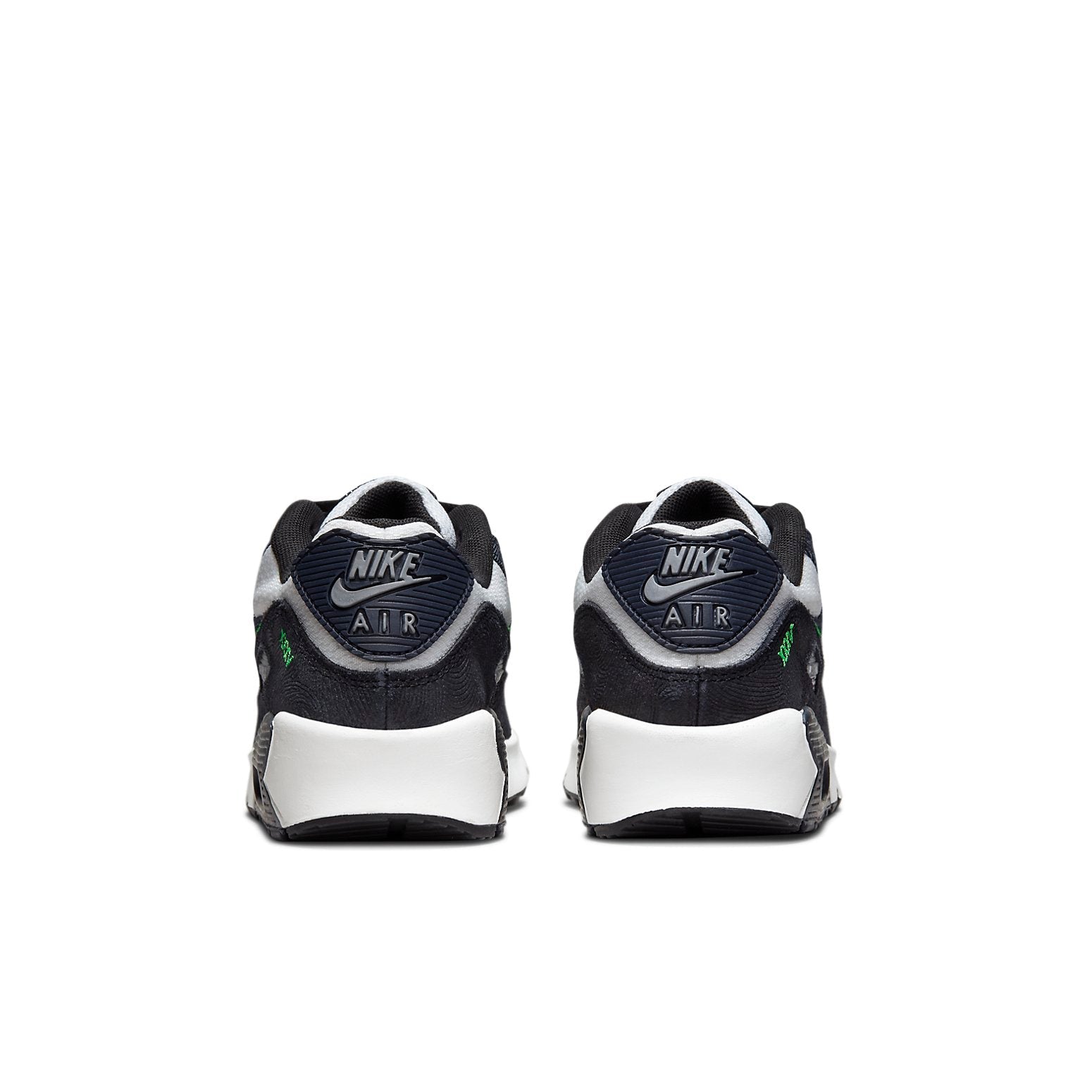 (GS) Nike Air Max 90 Leather SE 'Black Scream Green' DN4376-001