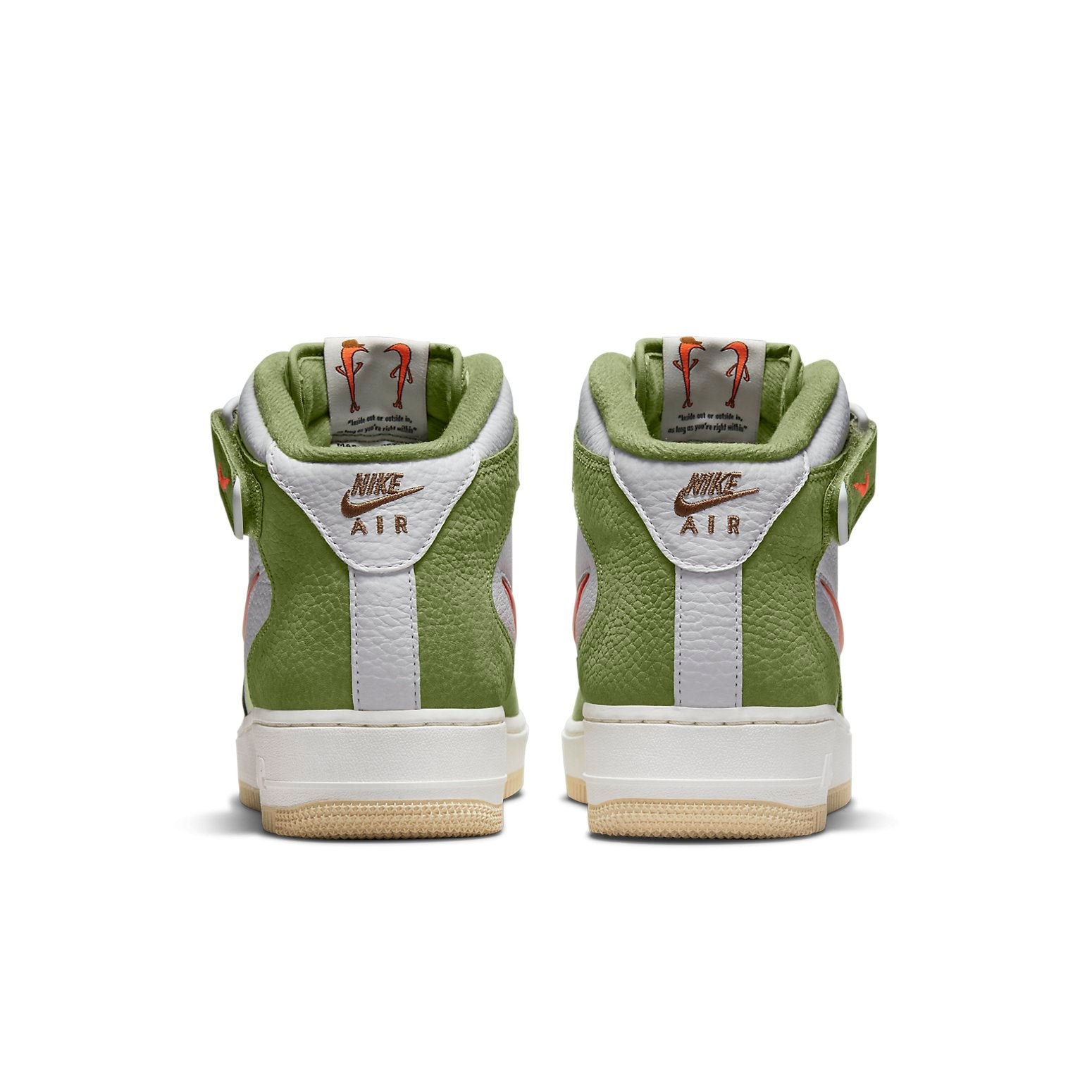 Nike Air Force 1 Mid QS 'Olive Green Total Orange' DQ3505-100