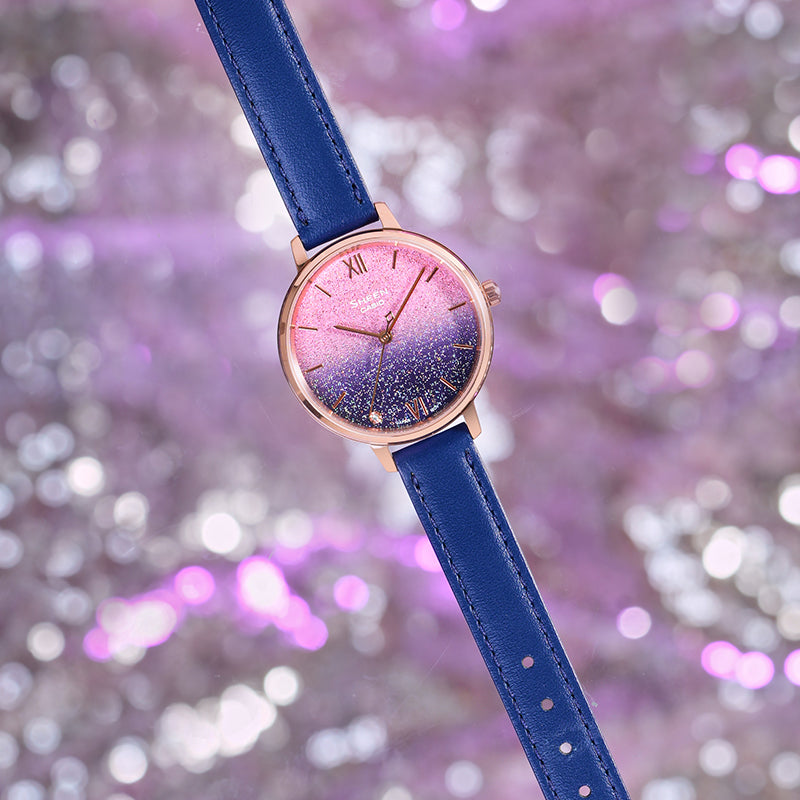 Casio Sheen Universe Starry Sky Analog Watch 'Purple Navy Gold' SHE-4548PGL-4AUPR