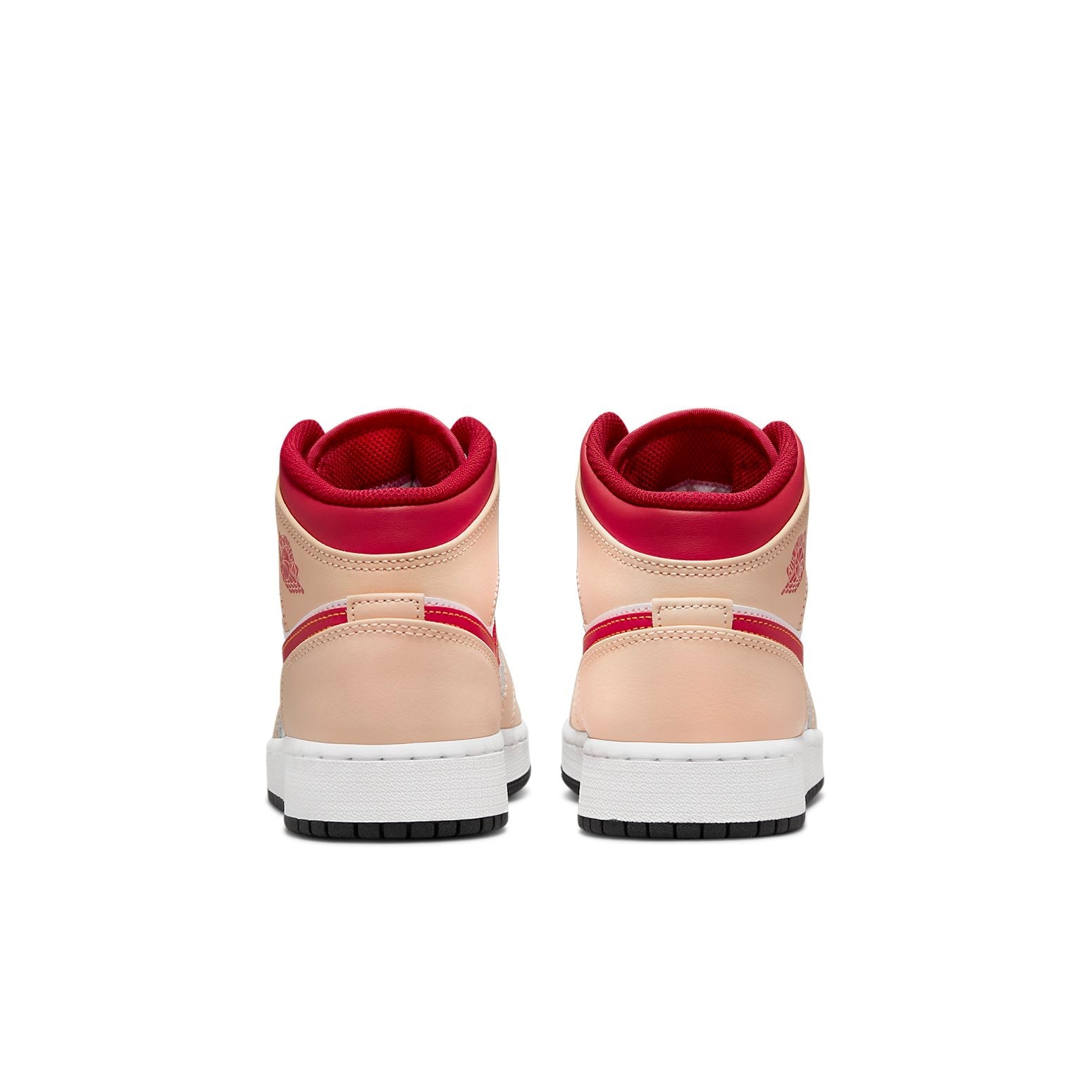 (GS) Air Jordan 1 Mid 'Light Curry Cardinal Red' 554725-201