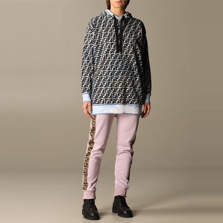 (WMNS) FENDI Roma Joshua Vides Hoodie Light Blue FS7263AC6FF1B64