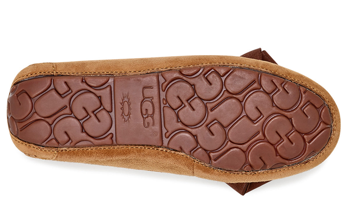 (WMNS) UGG Clara Glam Bow Stay Warm Cozy Athleisure Casual Sports Shoe Brown 1103131-CHE