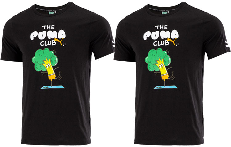 PUMA Club Graphic T-Shirt 'Black' 533197-01