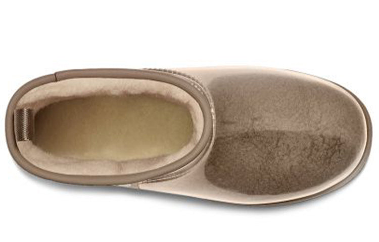 (WMNS) UGG Classic Clear Mini Large LOGO Fleece Lined '' 1113190-NCHS