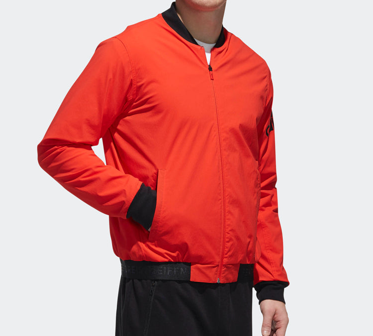 adidas Logo Printing aviator Jacket Red DW4618