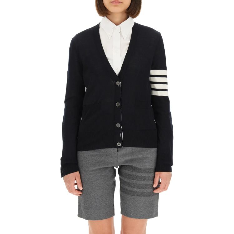 (WMNS) THOM BROWNE Cardigan 'Navy' FKC334A-Y1014-415