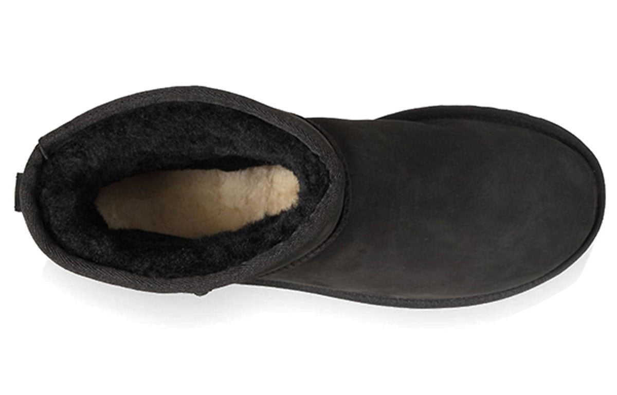 UGG Classic Mini Deco Snow Boots 'Black Grey' 1003945-BLK