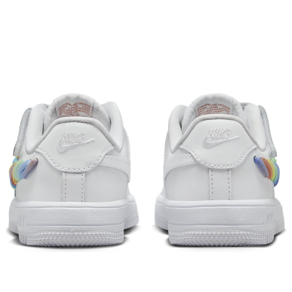 (PS) Nike Force 1 Low LV8 EasyOn 'Rainbow Lace Swoosh' FN4890-100
