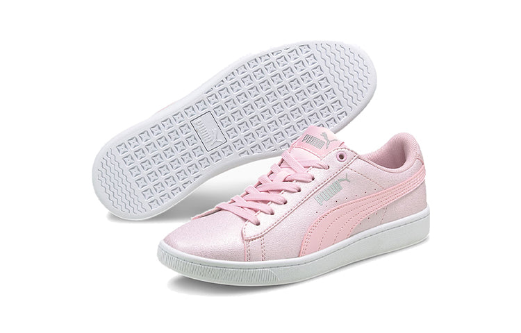 (GS) PUMA Vikky V2 Glitz 2 Casual Board Shoes Pink/White 373168-05