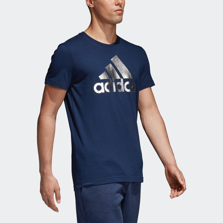 Men's adidas Sports Short Sleeve Blue T-Shirt CV4508
