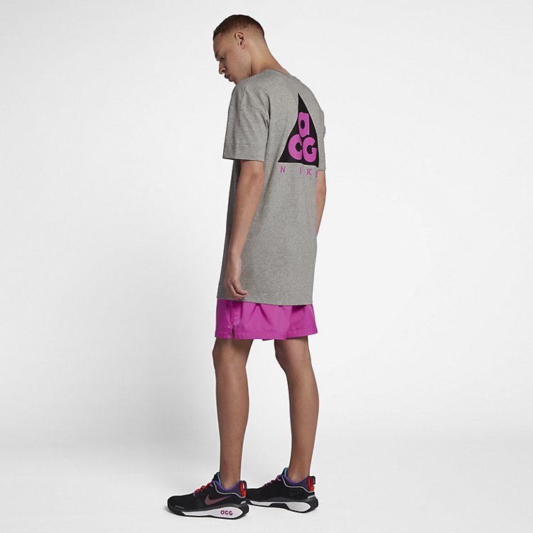 Nike Sportwear ACG Tee 'Dark Grey Black Pink' AO4644-063