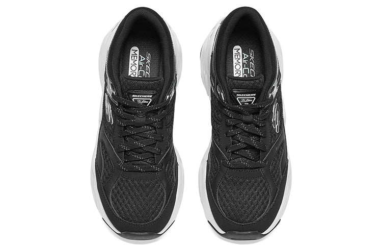 (WMNS) Skechers D'LITES 3.0 'Black White' 12958-BLK