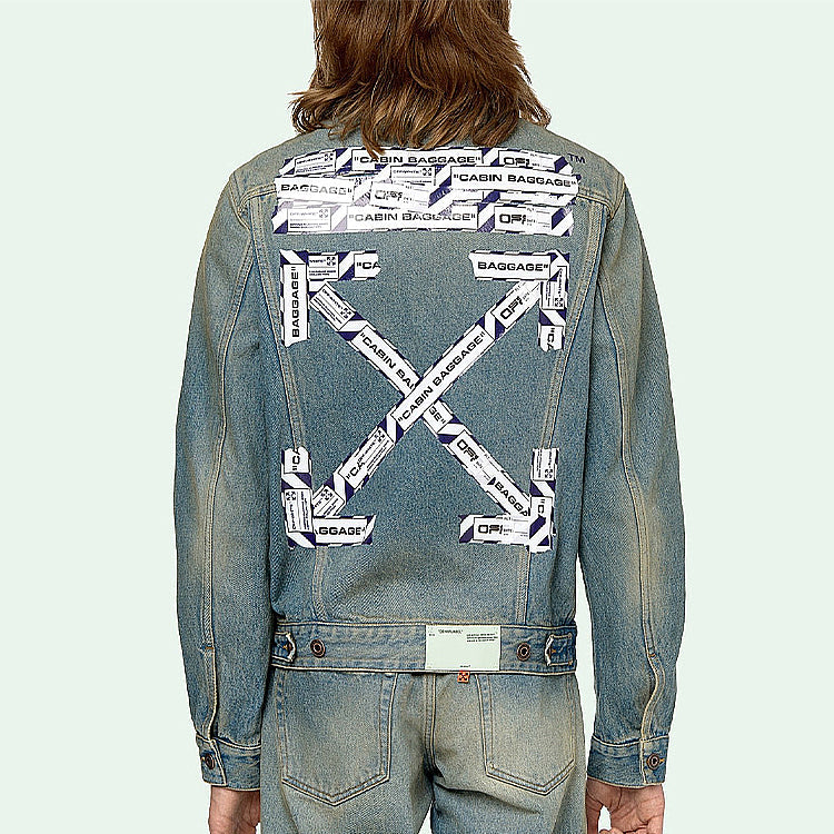 Off-White Arrow Denim Jacket Denim Blue OMYE005S203860037388