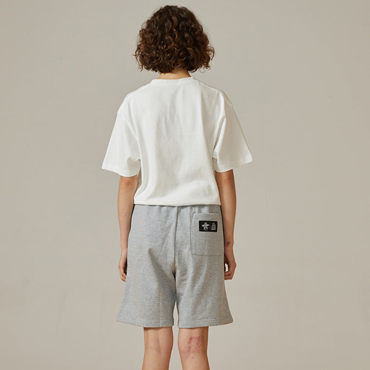 PJs Vigor Laser logo Loose Casual Short Sleeve Couple Style White 20SSTS1009-P