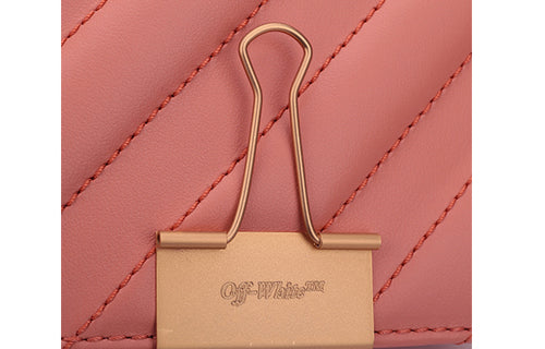 (WMNS) OFF WHITE Black Cowhide Pink Messenger Bag 'Black Pink' 0WNA011R189060012200