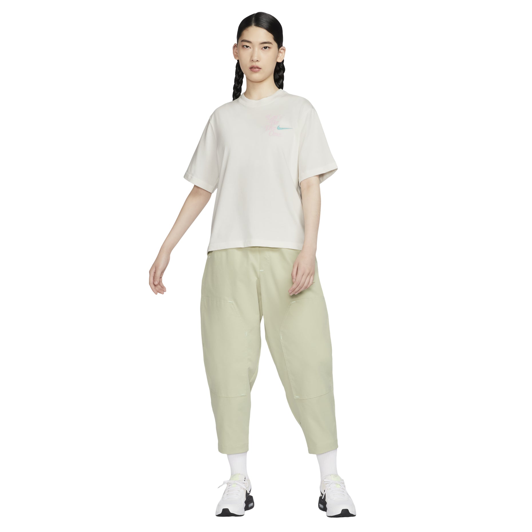 (WMNS) Nike Sportswear Boxy T-Shirt Asia Sizing 'Sail' HM4581-133